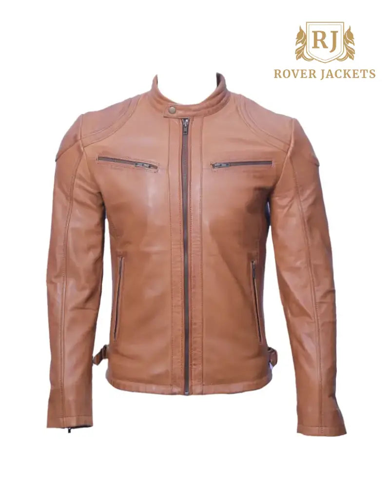 Men's Brown Leather Jacket – Stylish and Durable Biker Outerwear