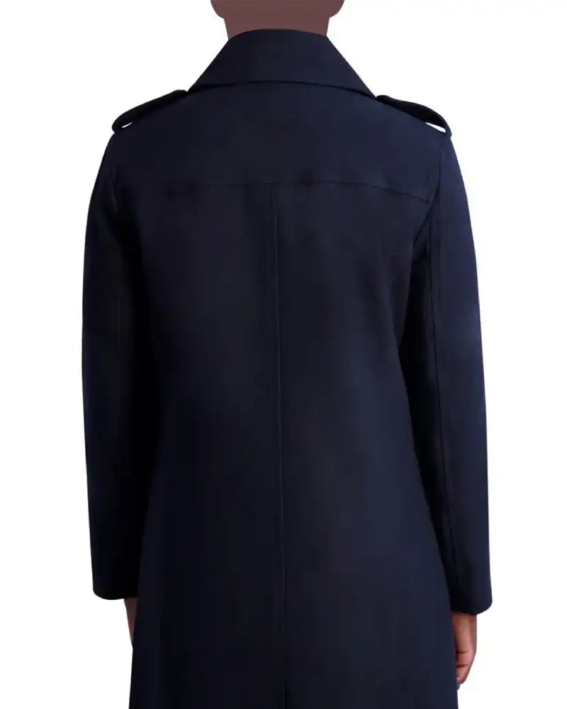 Mens Classic Trench Coat In Navy