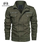 Mens Six Pocket Army Green G4 Bomber jacket
