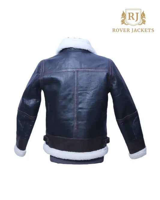 Mens's Shearling Lined Aviator Jacket - Classic and Modern