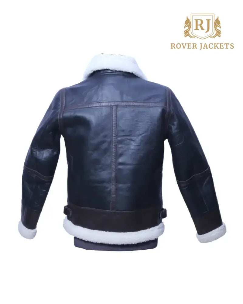 Mens's Shearling Lined Aviator Jacket - Classic and Modern