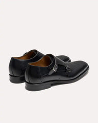 Monk Strap Black Shoes Mitchell