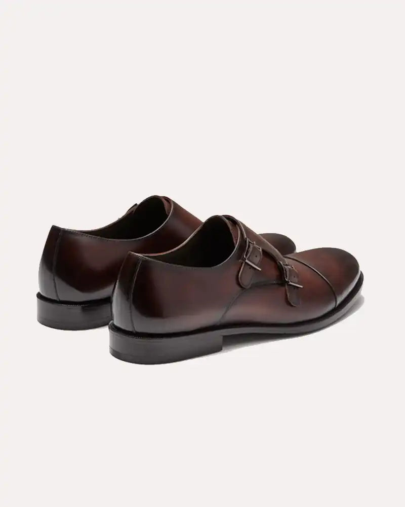 Monk Strap Brown Shoes Balmoral