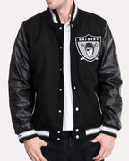 Oakland Black Varsity Raiders Letterman Jackets