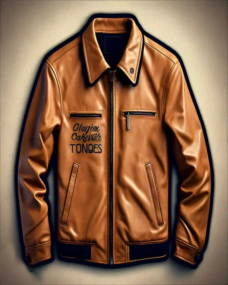 Olergia Tondes Brown Leather Jacket