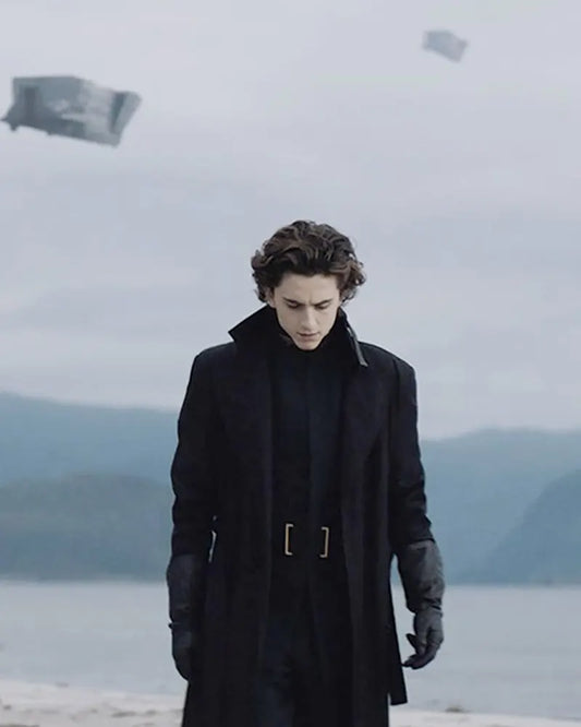 Black Trench Coat Paul Atreides Dune Coat