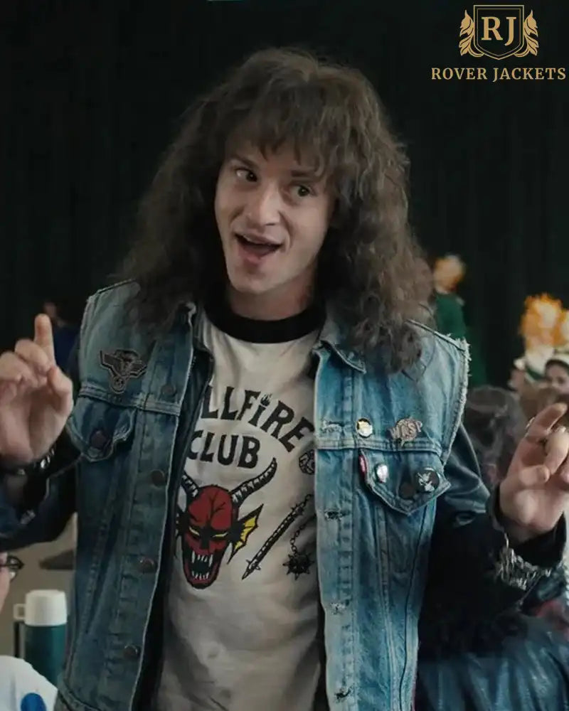 S04 EDDIE MUNSON STRANGER THINGS DENIM JACKET