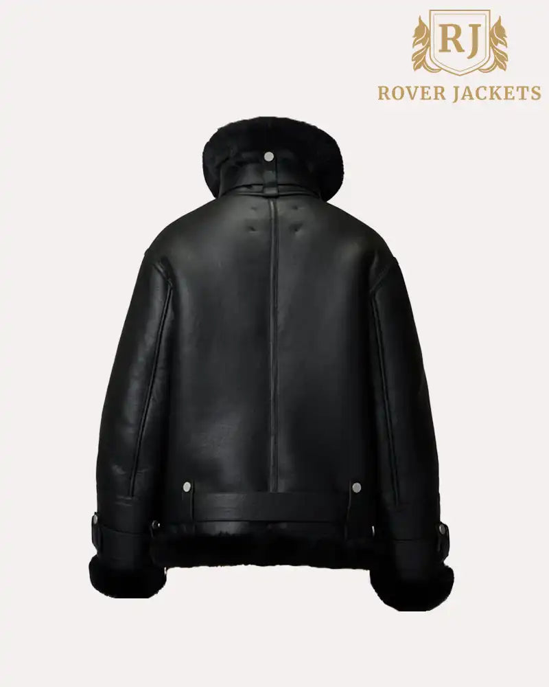 Shearling Leather Jacket B3 RAF Aviator Style