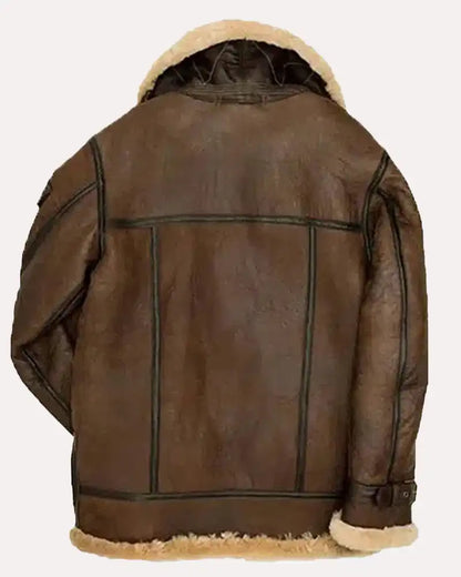 Men's B3 Aviator Sheepskin Shearling Leather Jacket