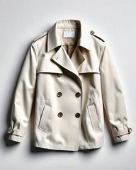 Short Double Breasted Trench Coat