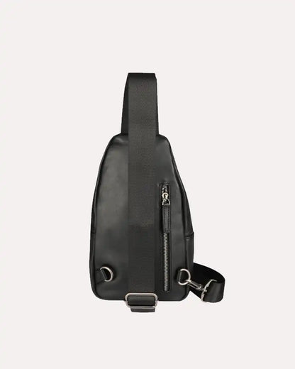 Sling Bag Black Lambskin Leather