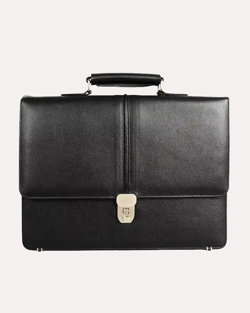 Stylish Leather Black Laptop Bag