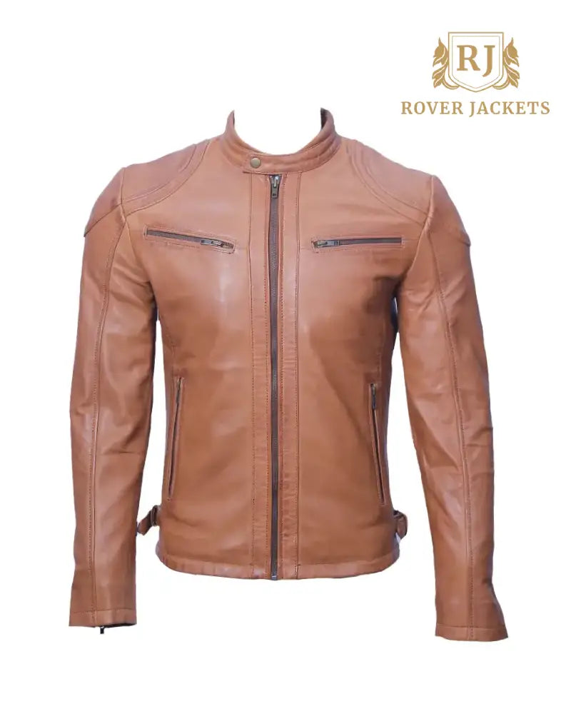 Men's Brown Leather Jacket – Stylish and Durable Biker Outerwear