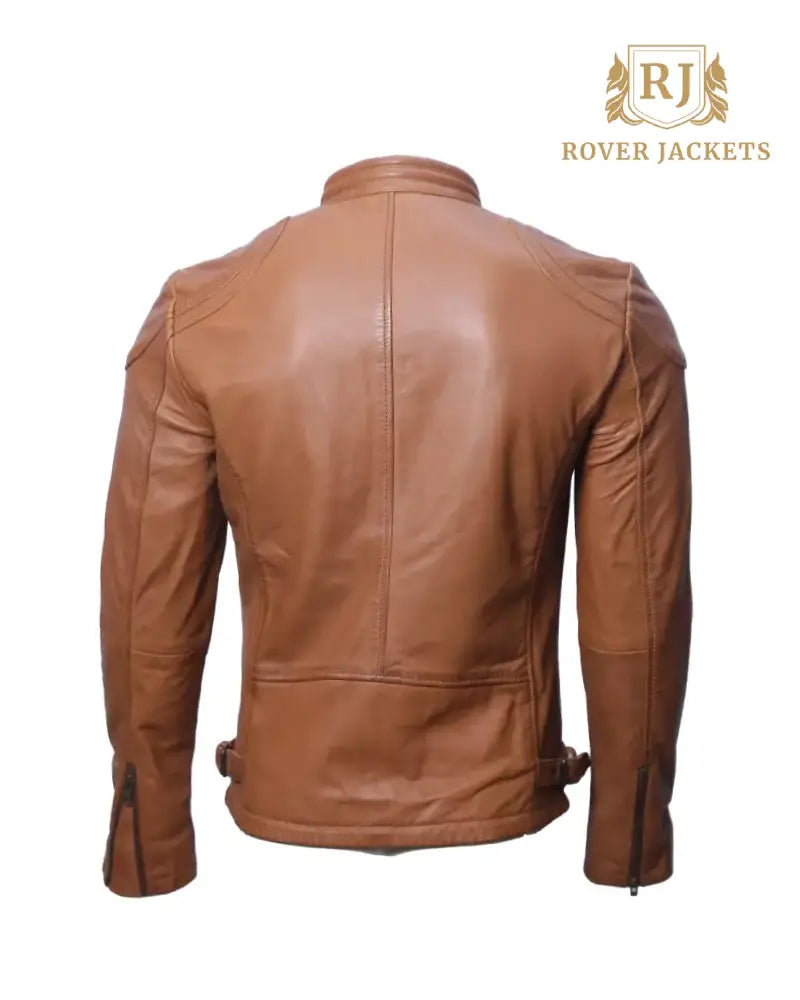 Men's Brown Leather Jacket – Stylish and Durable Biker Outerwear