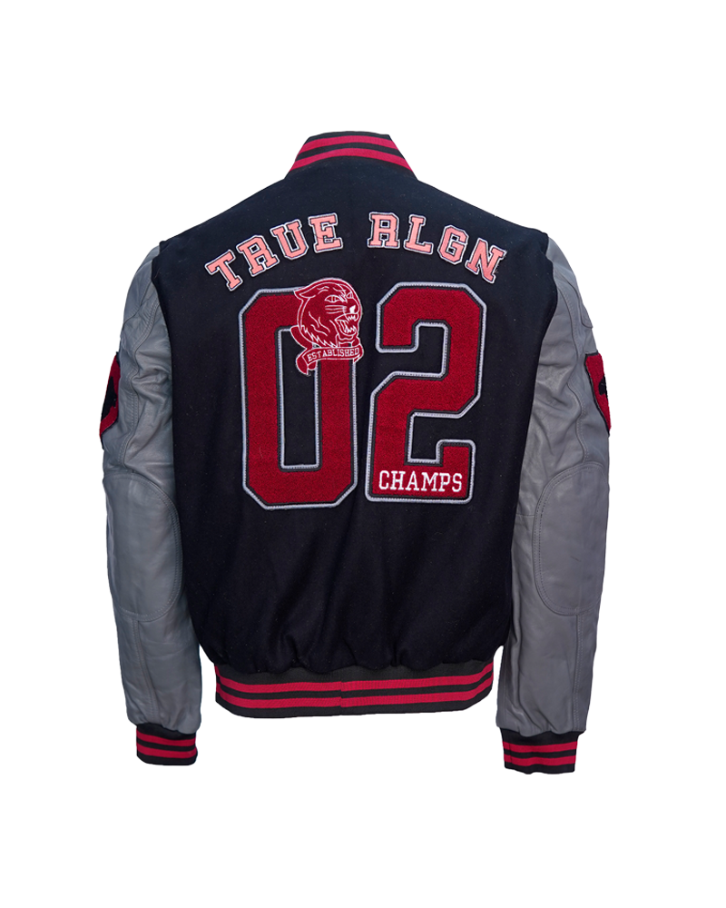 True Religion Collegiate Logo Patch Varsity Jacket