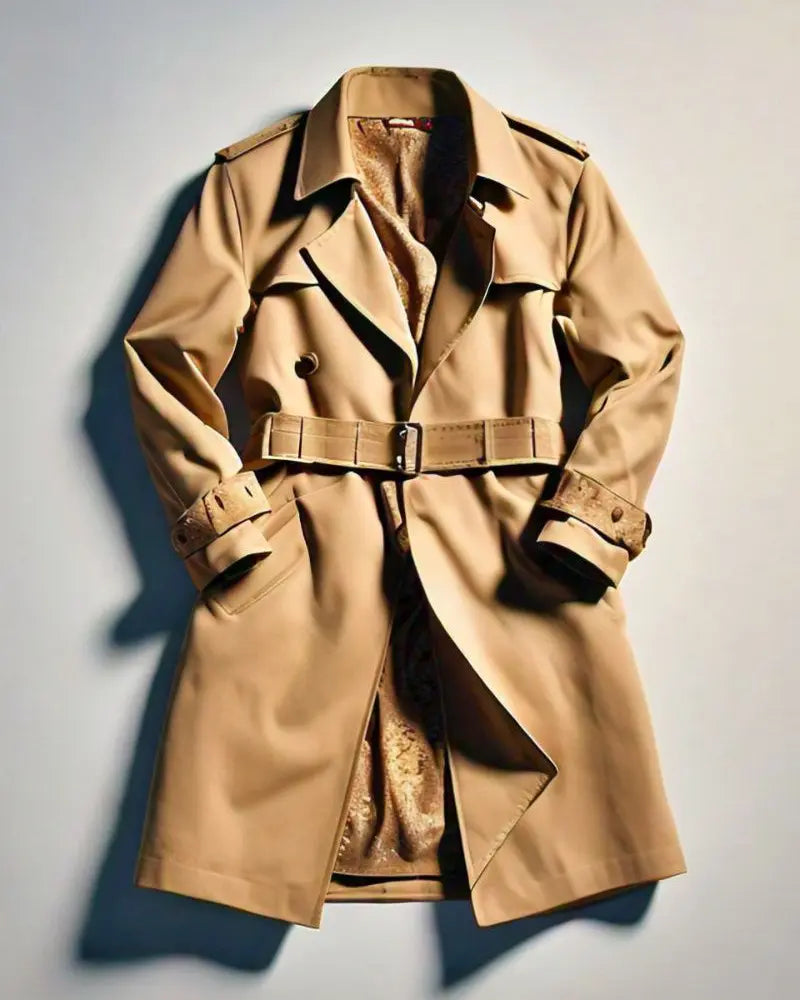 Petite Modern Tie Waist Trench Coat