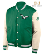 Men's Philadelphia Eagles Rewind Legacy Full-Snap Bomber Jacket