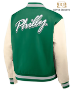 Men's Philadelphia Eagles Rewind Legacy Full-Snap Bomber Jacket