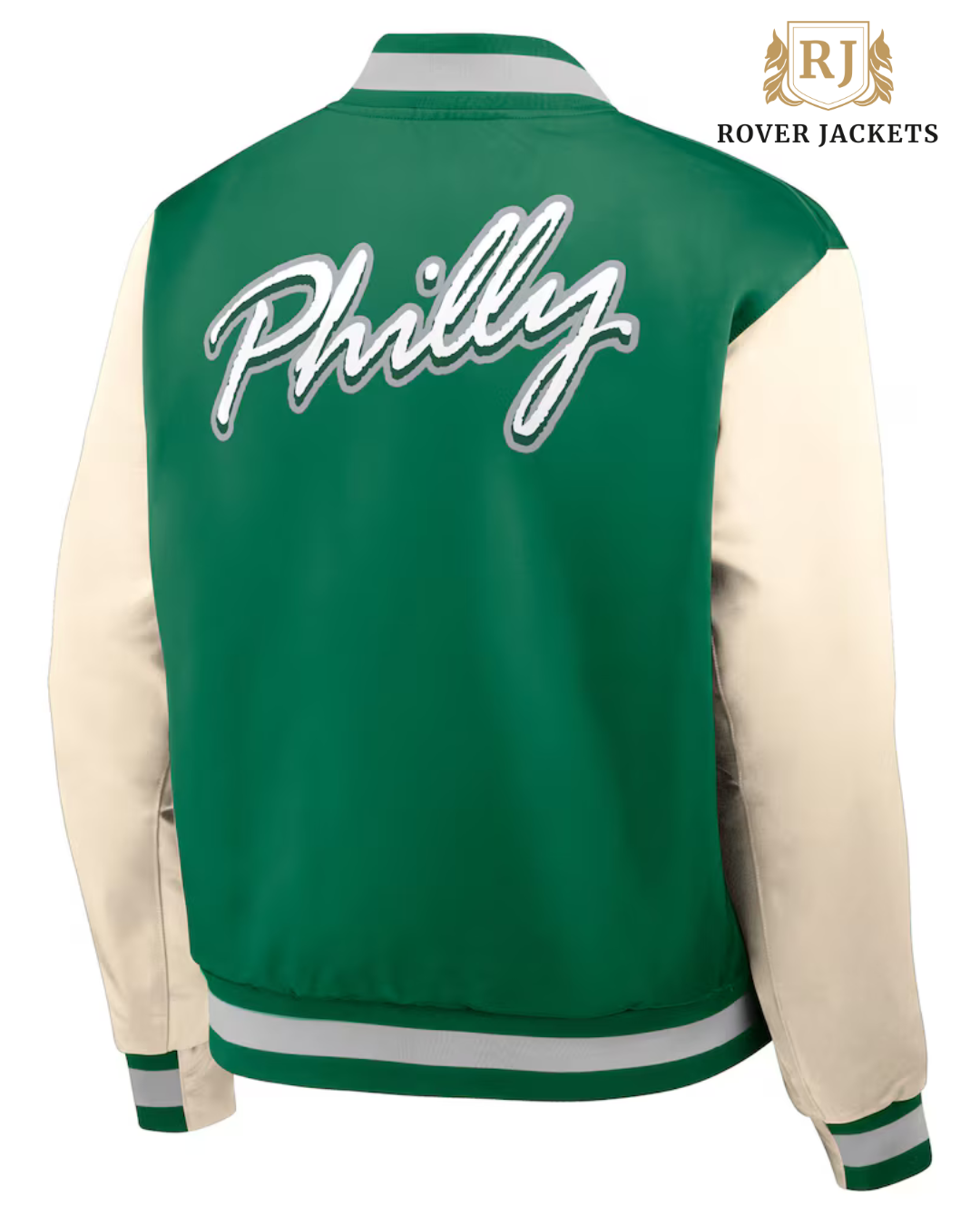 Men's Philadelphia Eagles Rewind Legacy Full-Snap Bomber Jacket