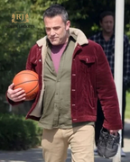 Ben Affleck The Accountant 2 Maroon Corduroy Jacket