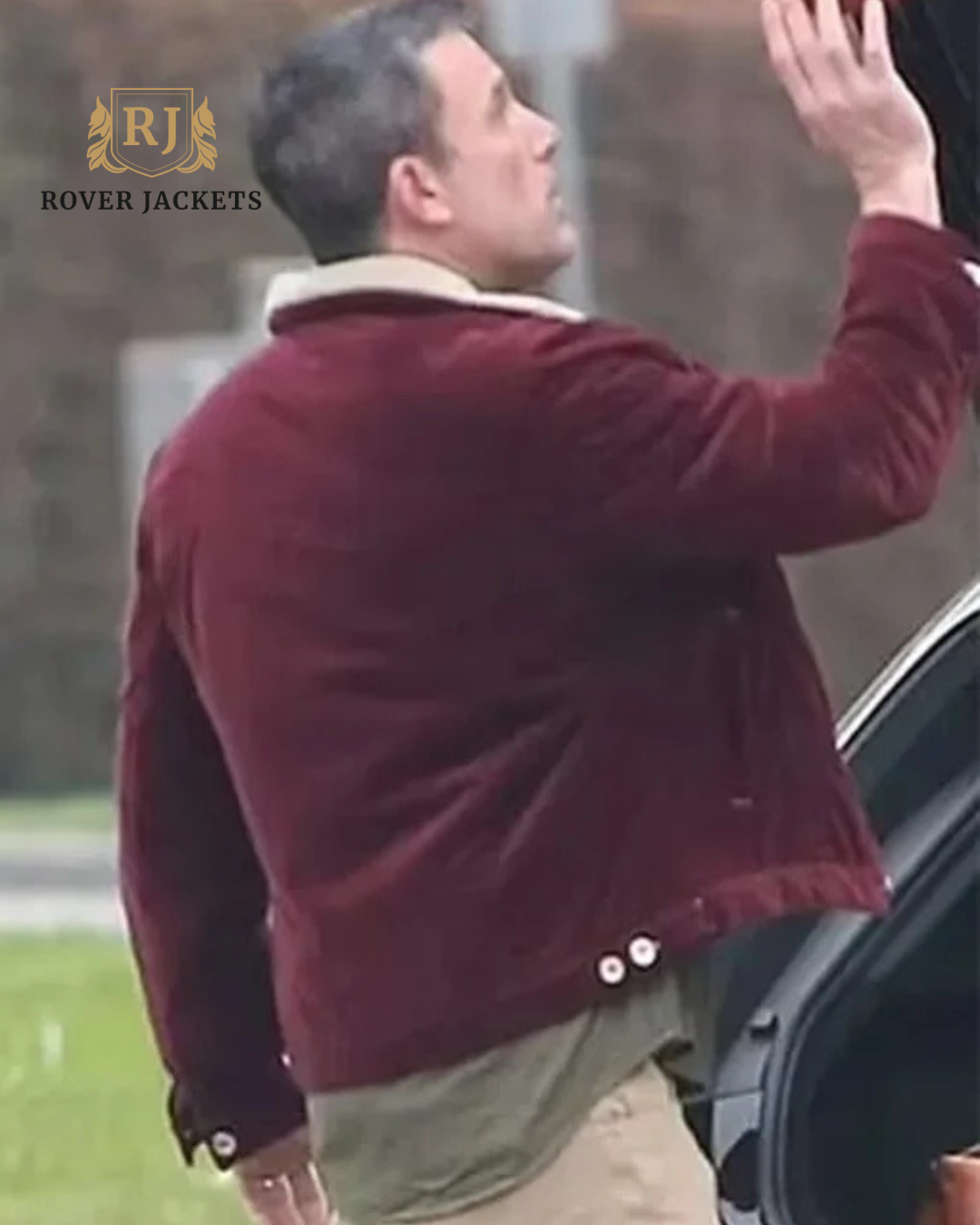 Ben Affleck The Accountant 2 Maroon Corduroy Jacket