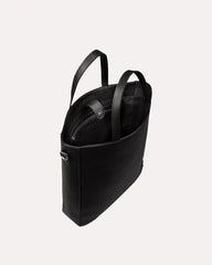 Unisex Tote Bag Leather Black