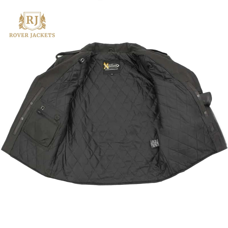 Black Belted Motorcycle Jacket