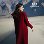 Deep Burgundy Long Duster Travel Coat