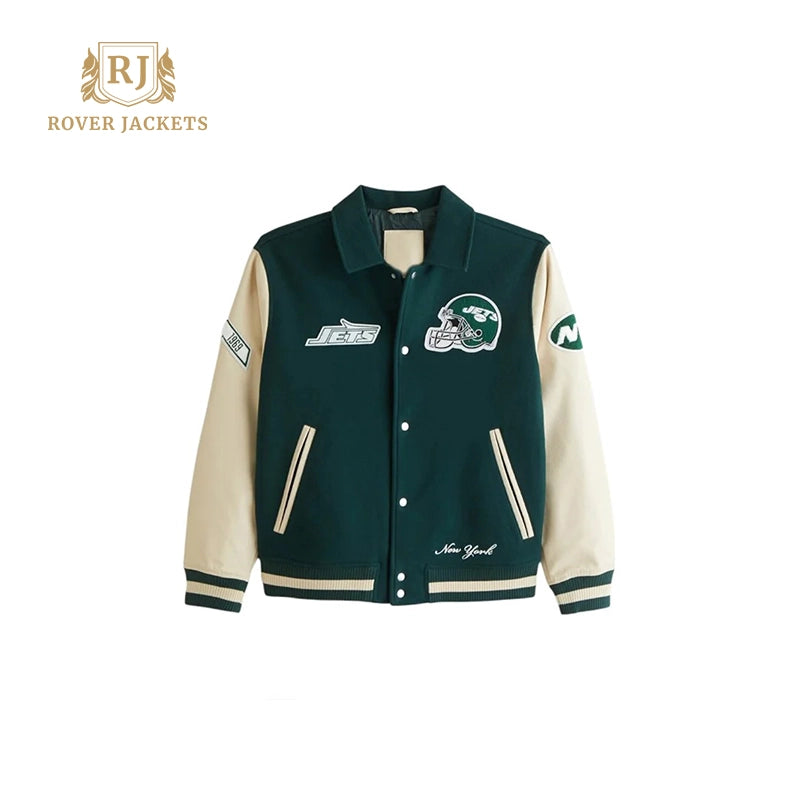 Jets '68 Super Bowl Champs Retro Varsity Jacket