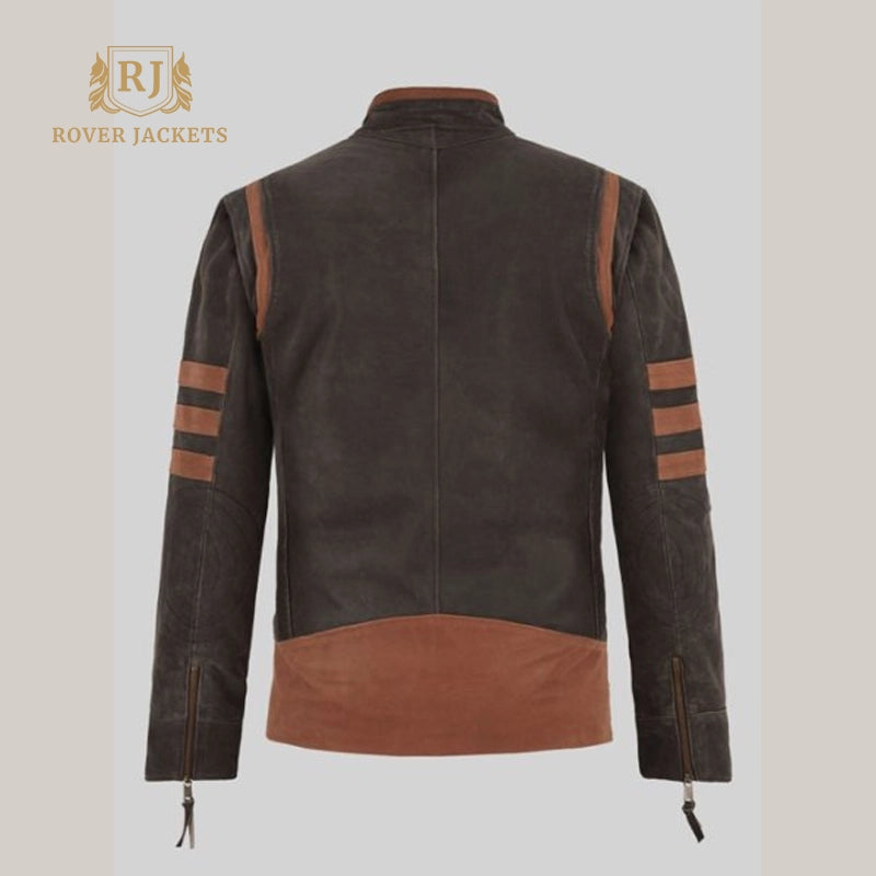 Wolverine's Distressed Brown Suede Bomber Jacket