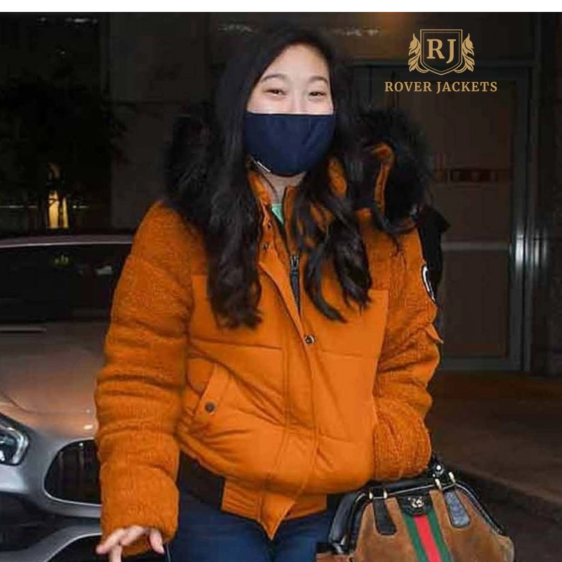 Shang Chi Inspired Orange Fur Hooded Jacket