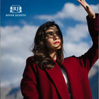 Deep Burgundy Long Duster Travel Coat