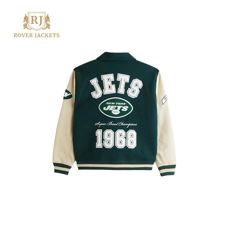 Jets '68 Super Bowl Champs Retro Varsity Jacket