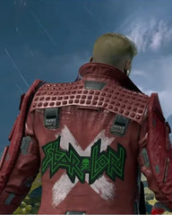 The Galaxy Star Lord Game Video Game Marvel_s Guardians of Leather Jacket