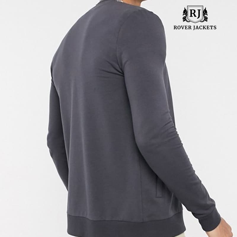 Washed Black Color Muscle Jersey Bomber jacket