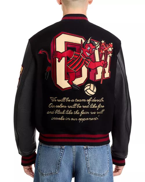 AC MILAN X OFF-WHITE- VARSITY JACKET