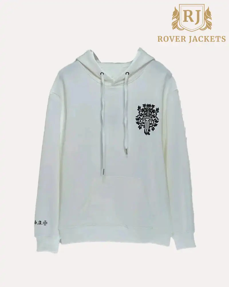 White Chrome Hearts Vine Dagger Hoodie