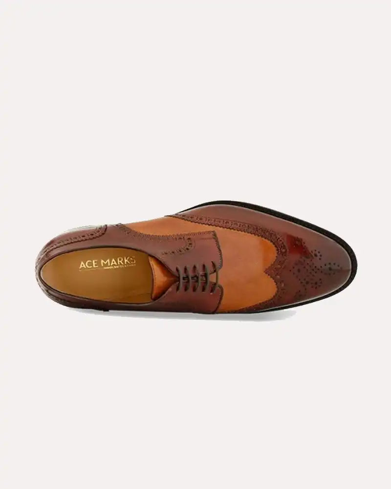 Wingtip Shoes Wine And Cuoio