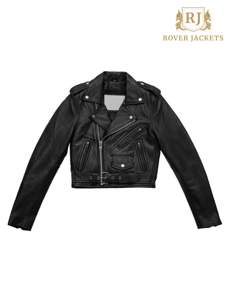 Women's Imogen Motorcycle Black Leather Jacket