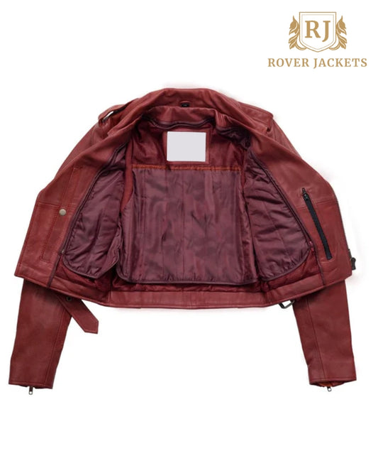 Women's Katy Oxblood Leather Jacket