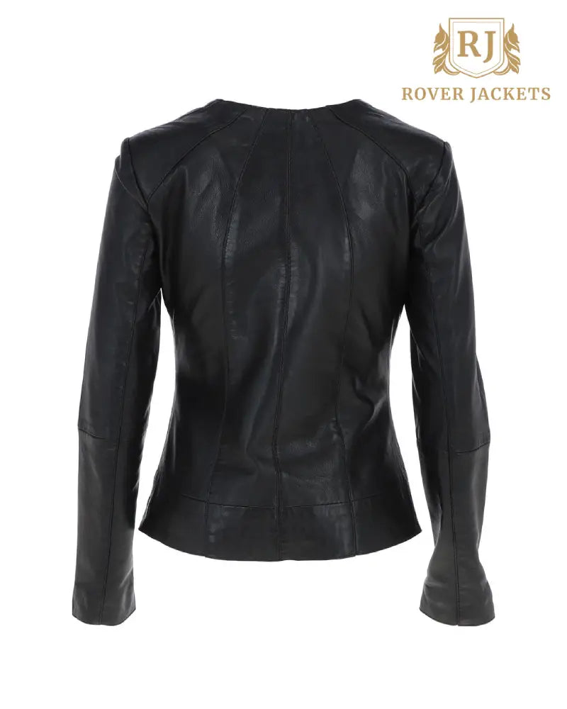 Women's Aliona Black Leather Jacket