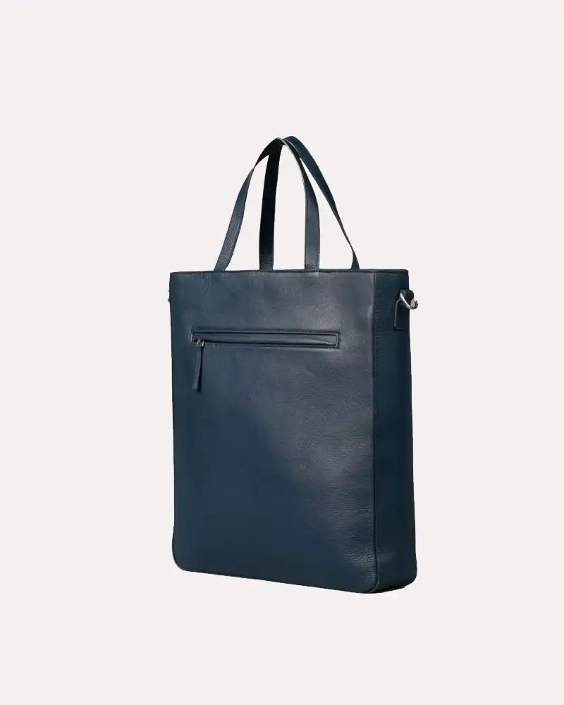 Womens Tote Bag Leather Blue