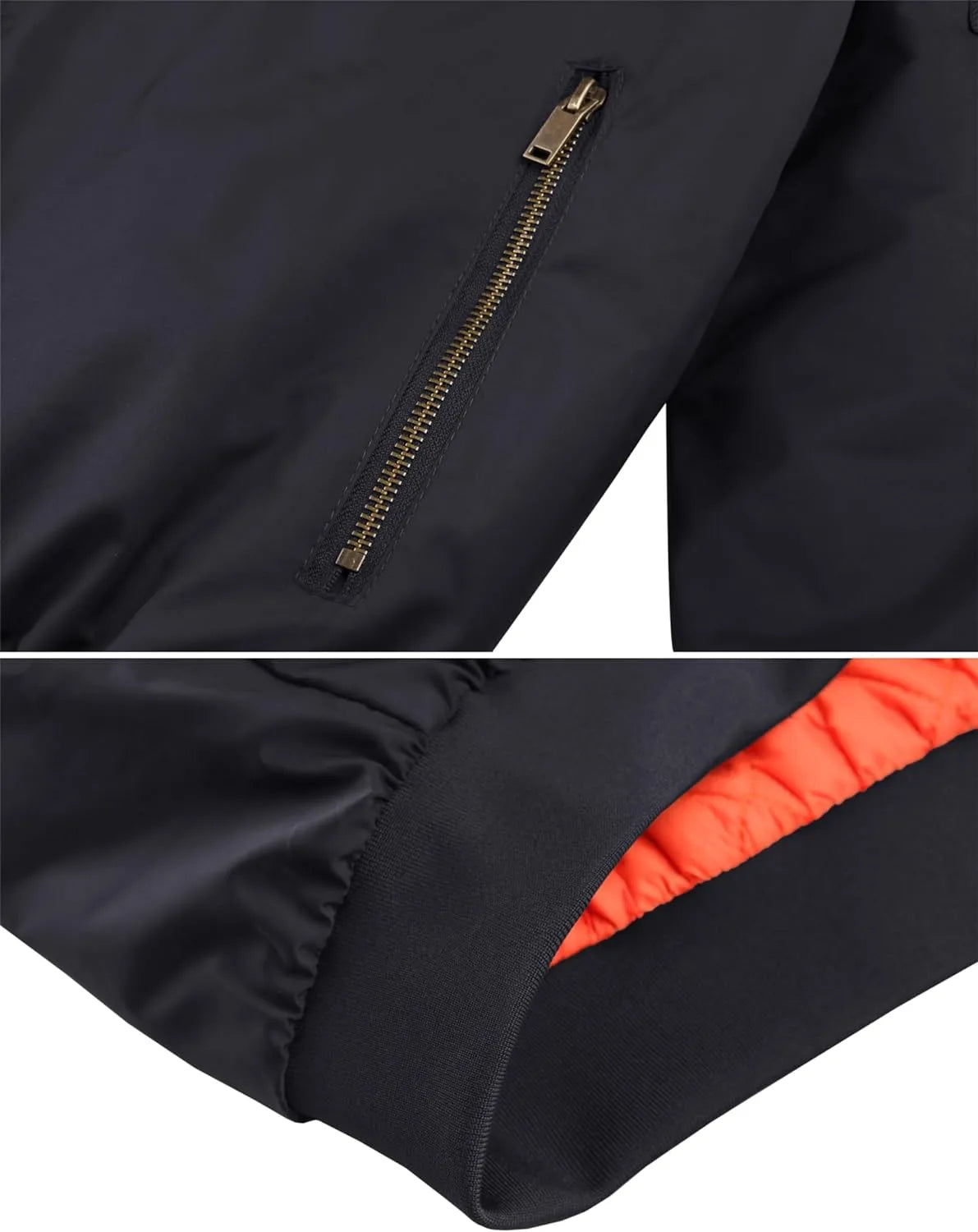 Bomber Jackets Casual Windbreakers Zip Pockets - Roverjackets