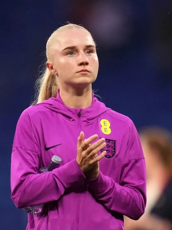 Women’s England National Football Lionesses Purple Fleece Hoodie