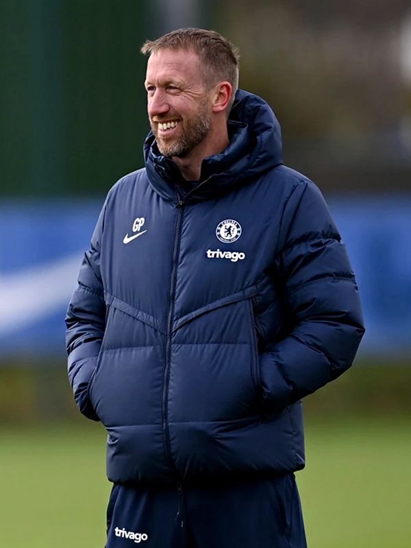 FC Hooded Blue Puffer Jacket