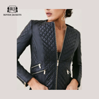 Rover Jackets Lace Up Black Leather Moto