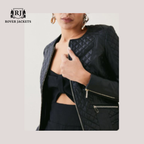 Rover Jackets Lace Up Black Leather Moto