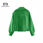 Men’s Green Bomber Jacket – Stylish & Durable Outerwear